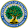 A circular Department of Education logo with a tree in the middle. At the bottom it says United States of America. 