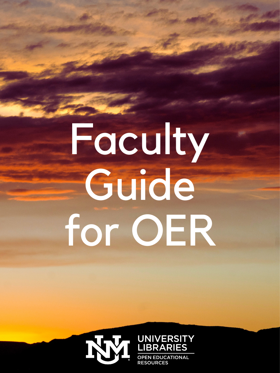 Cover image for Faculty OER Guide